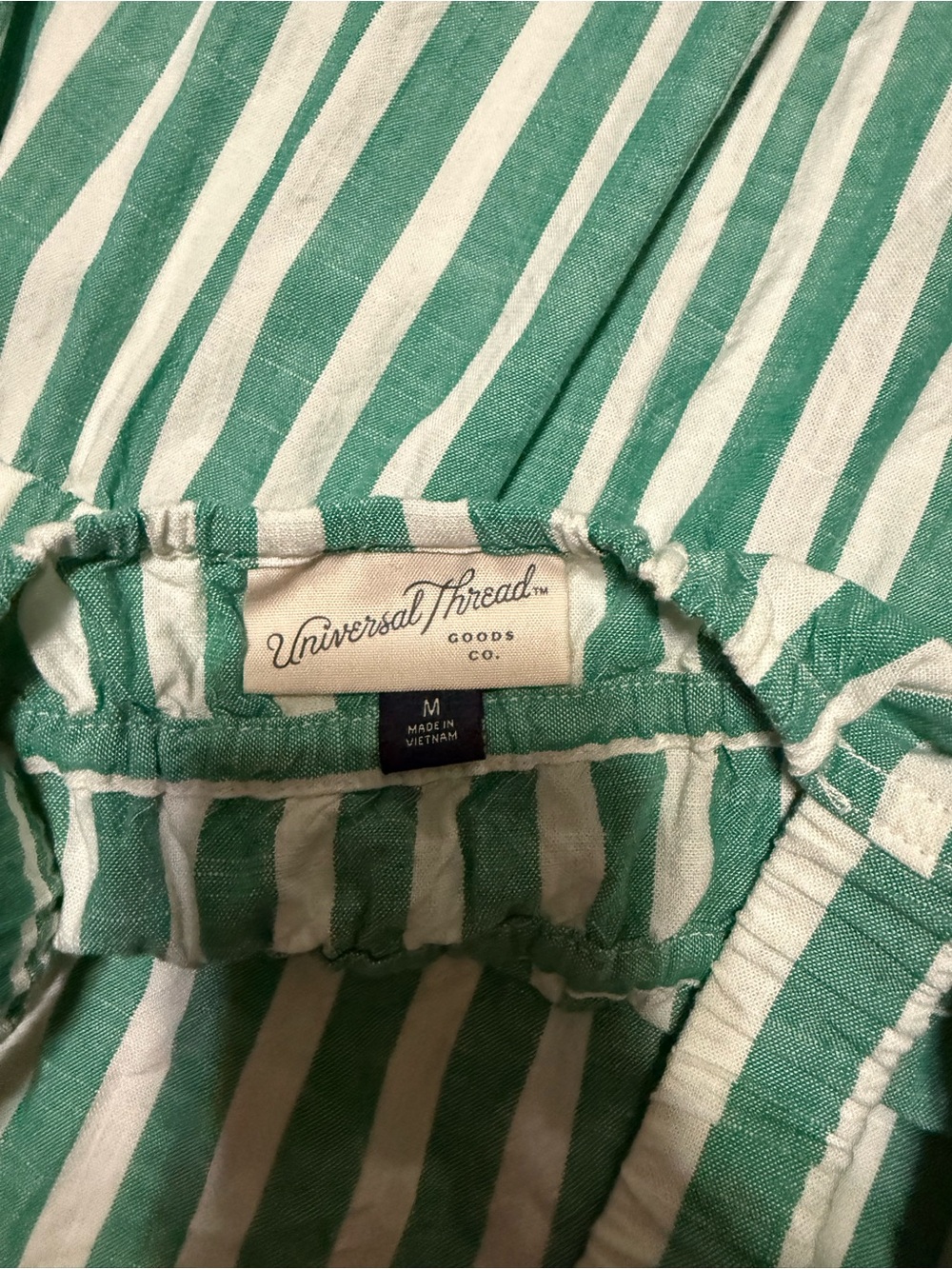 Maxi A-Line dress universal thread green striped - Women - Picture 6 of 6